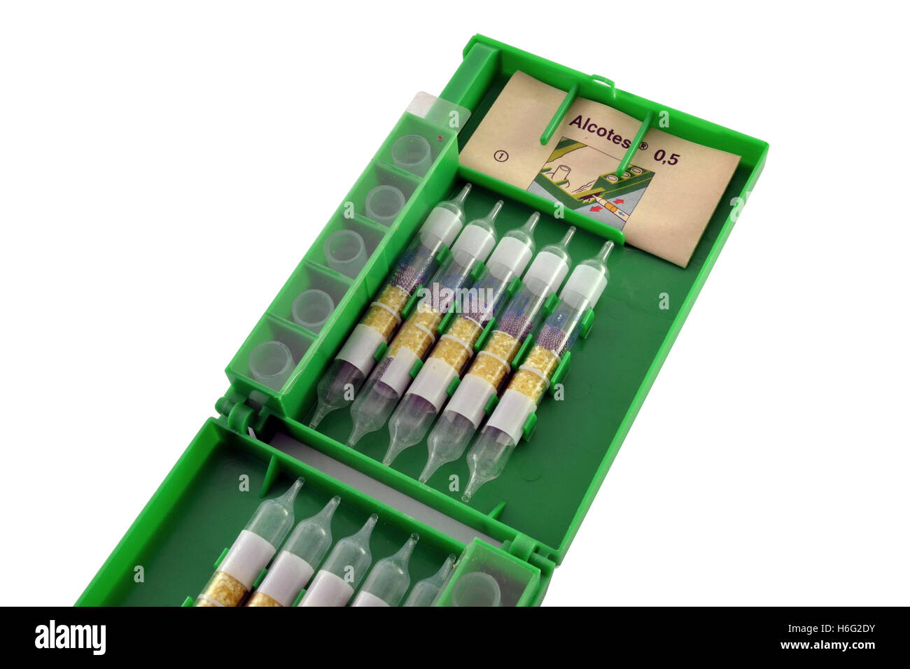 Vintage alcool test set. Foto Stock