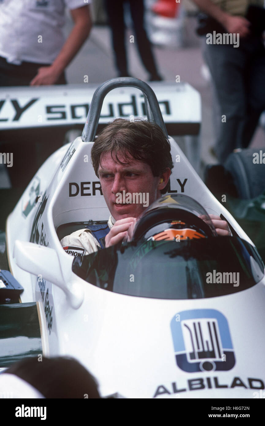 GP di Monaco e Monte Carlo, 23 maggio 1982. 5 - Derek Daly - Williams-Cosworth - in pensione Foto Stock