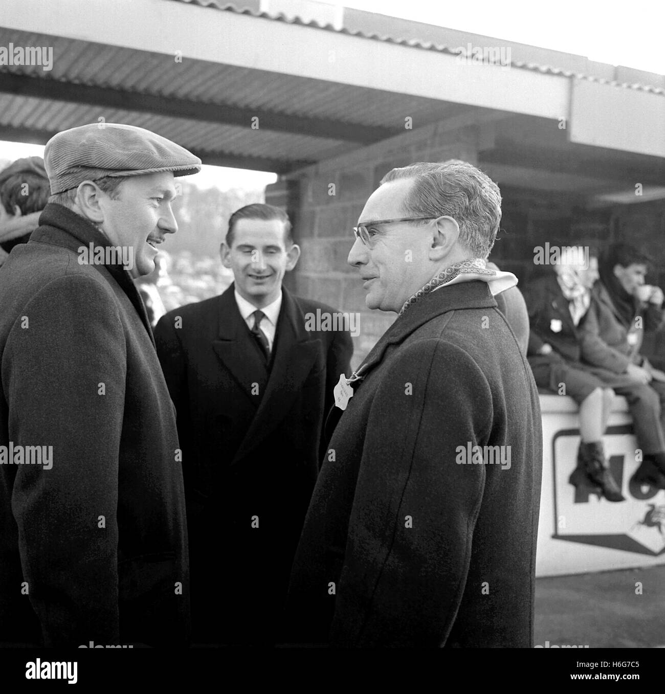 BOXING DAY Brands Hatch Colin Chapman, JOHN WEBB 1961 Foto Stock
