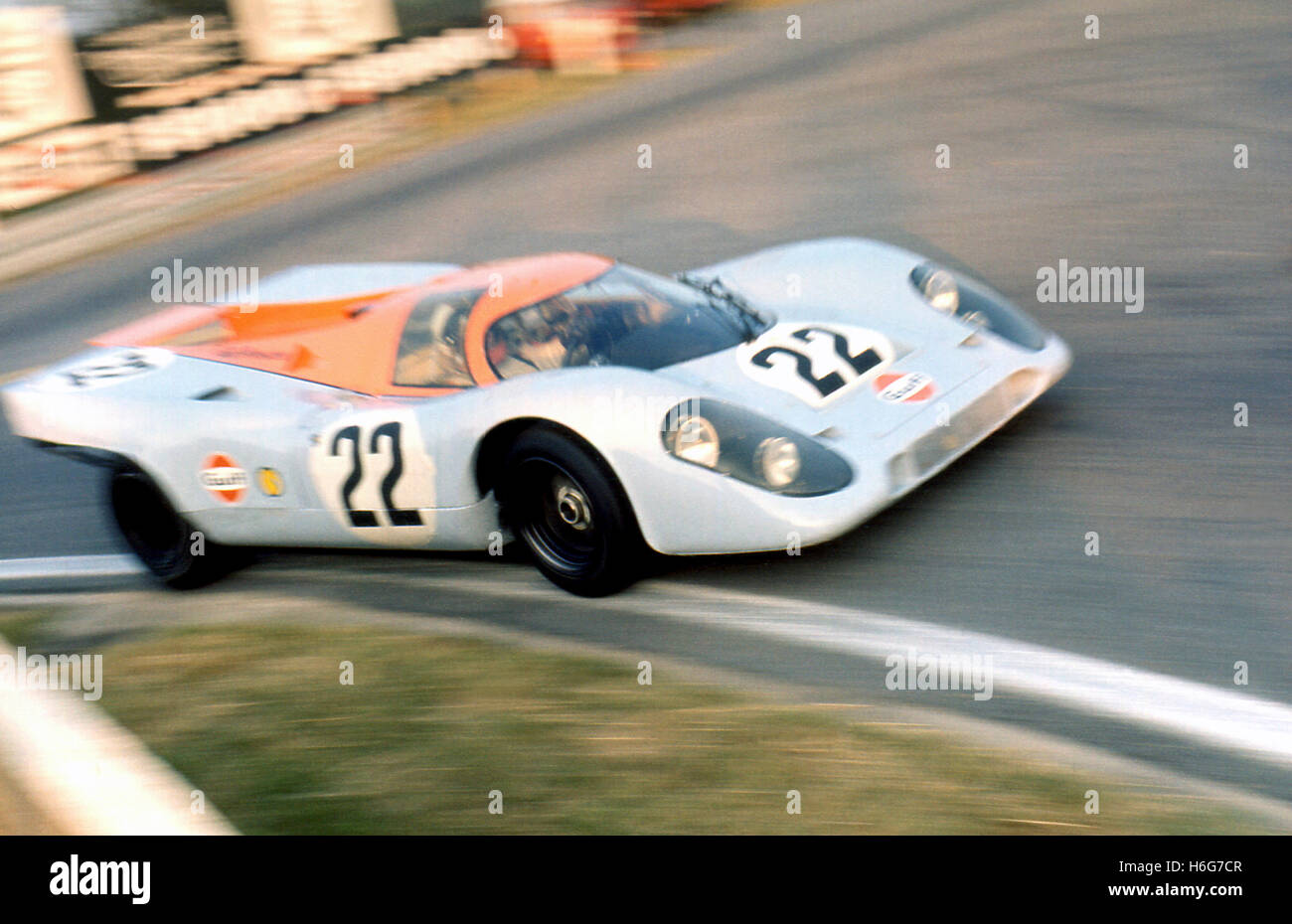LE MANS HAILWOOD HOBBS GOLFO Porsche 917K 1970 Foto Stock