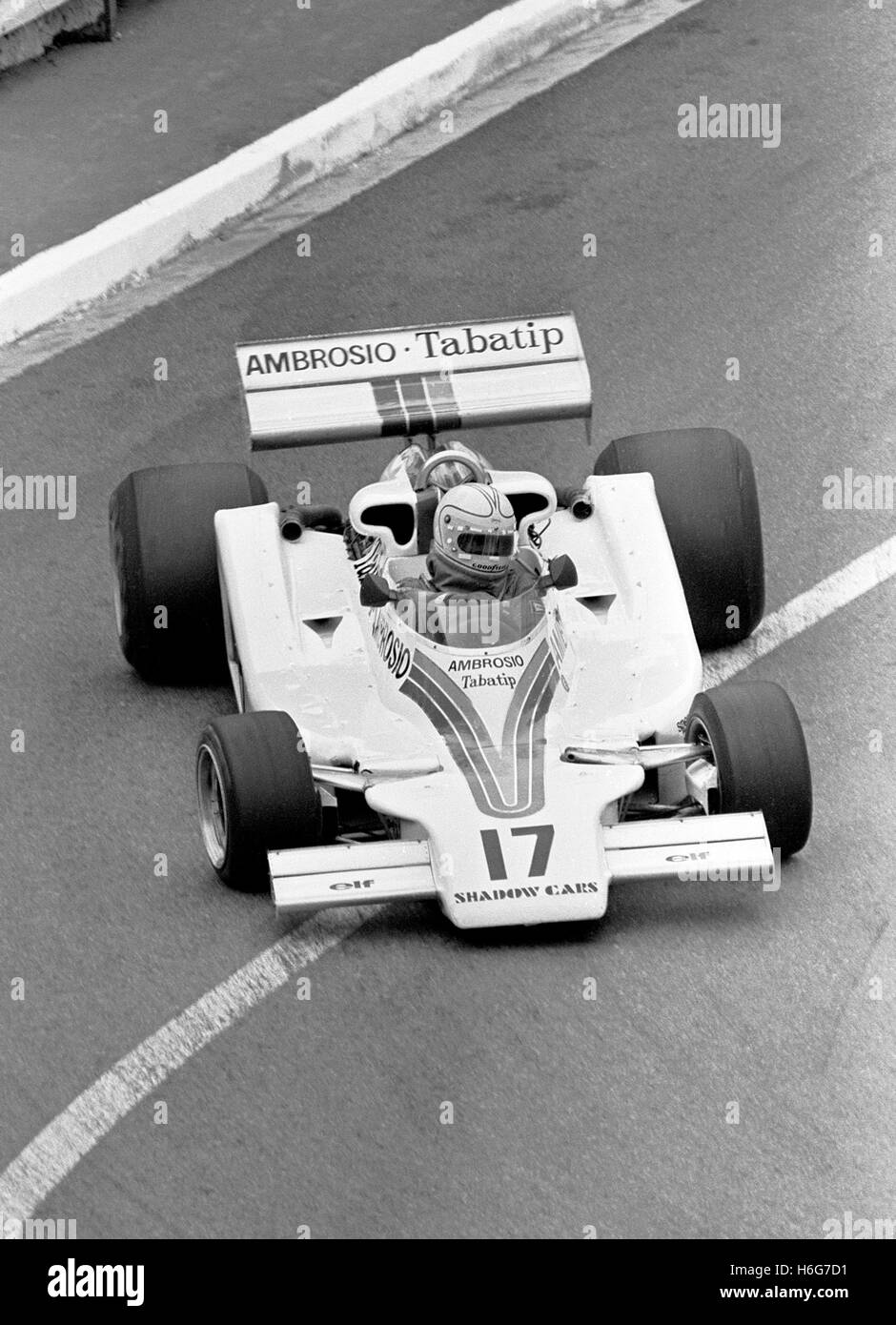 GP di Monaco, Jones in un'ombra 1977 Foto Stock