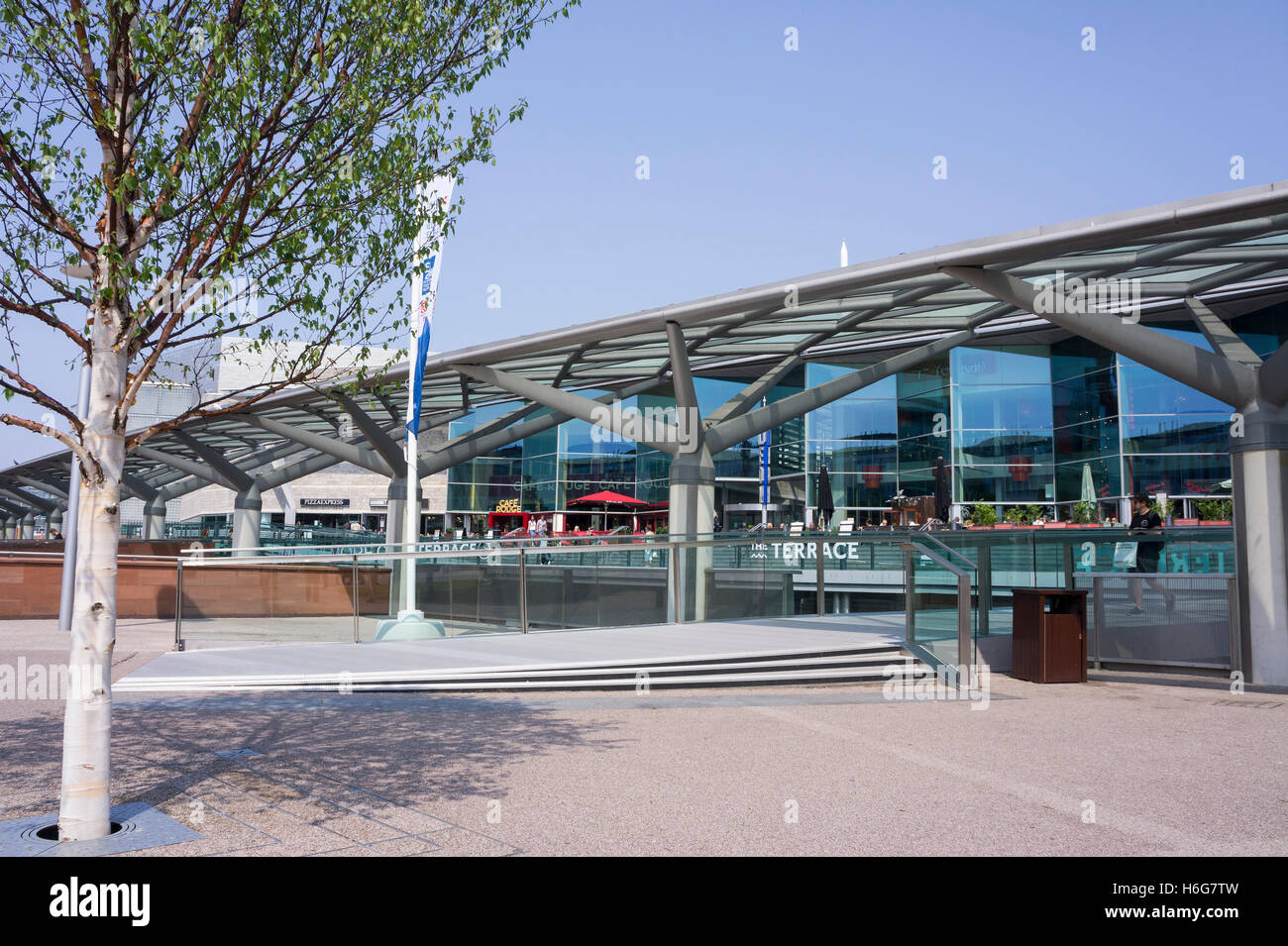 Liverpool One shopping complessi di sviluppo, centro città, Merseyside, Regno Unito Foto Stock