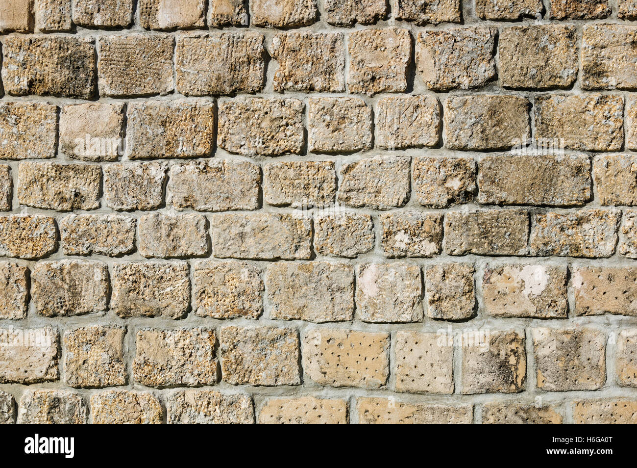 Vestito vecchio muro di pietra texture di sfondo Foto Stock