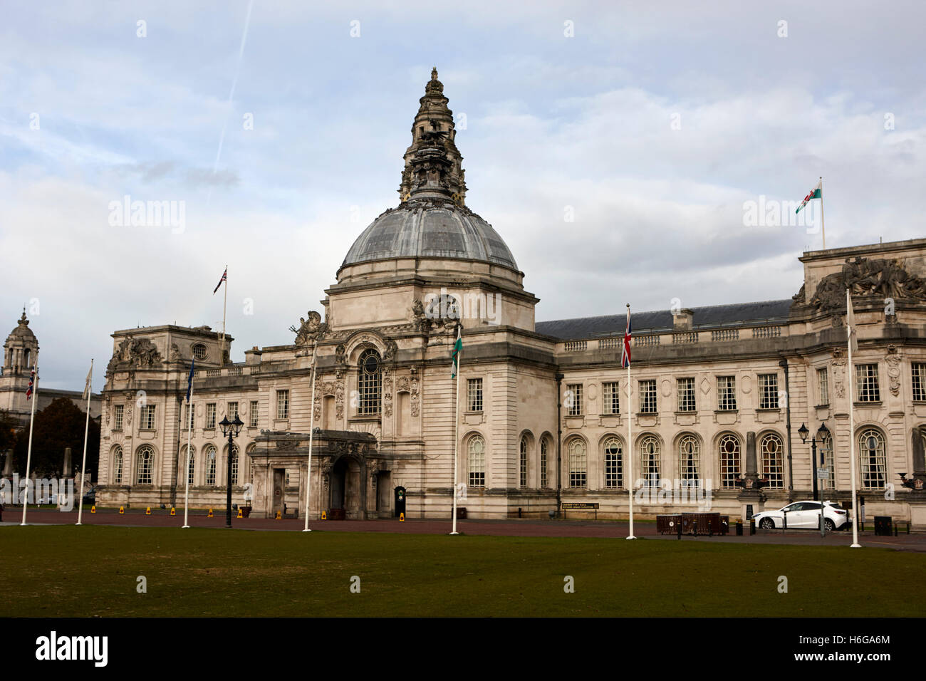 Municipio di Cardiff Galles edificio Regno Unito Foto Stock