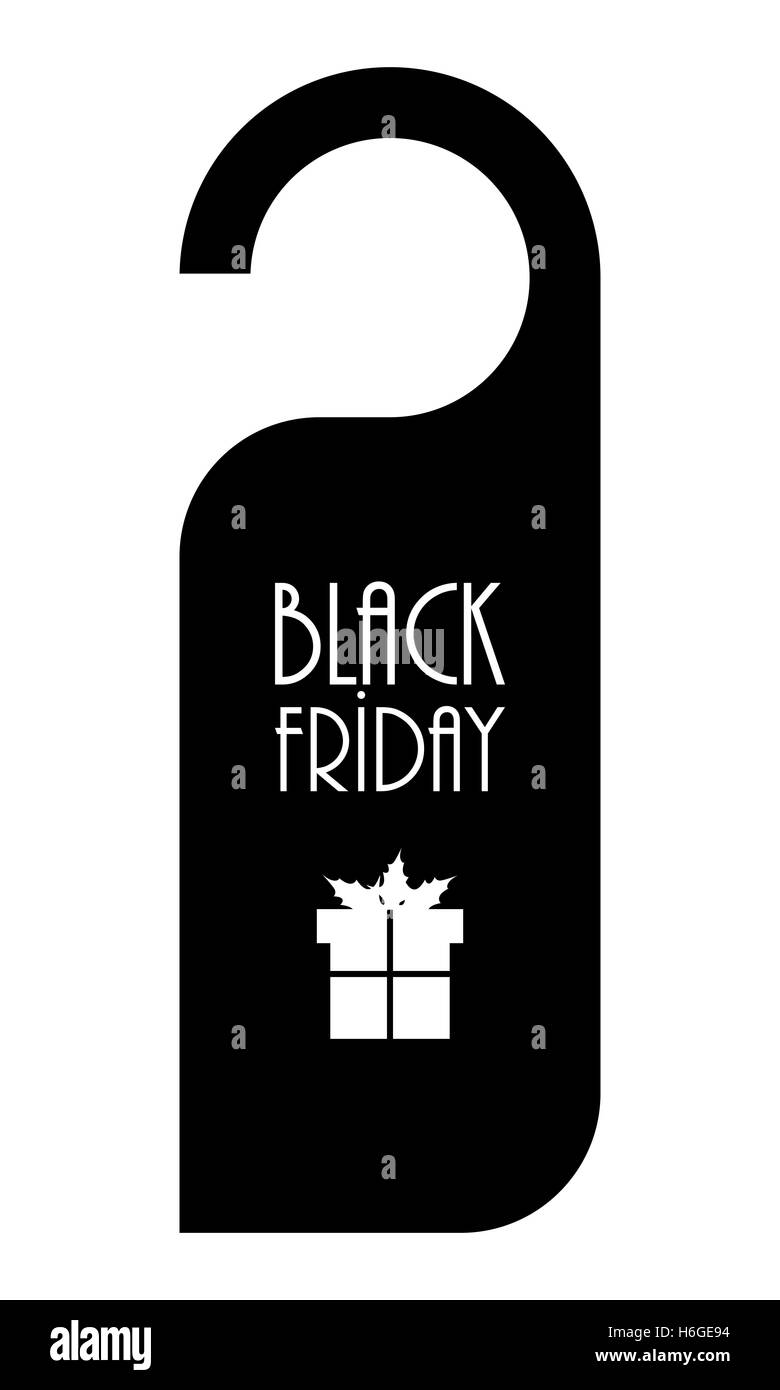 Venerdì nero etichetta, Special Black label di pubblicità Foto Stock