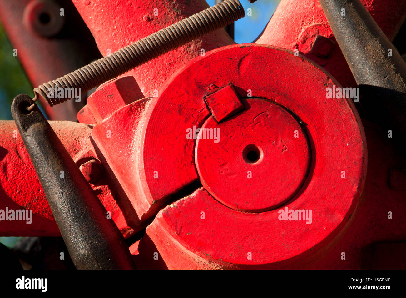 1913 International Harvester, grande Oregon Steam-Up, antichi Powerland, Brooks, Oregon Foto Stock