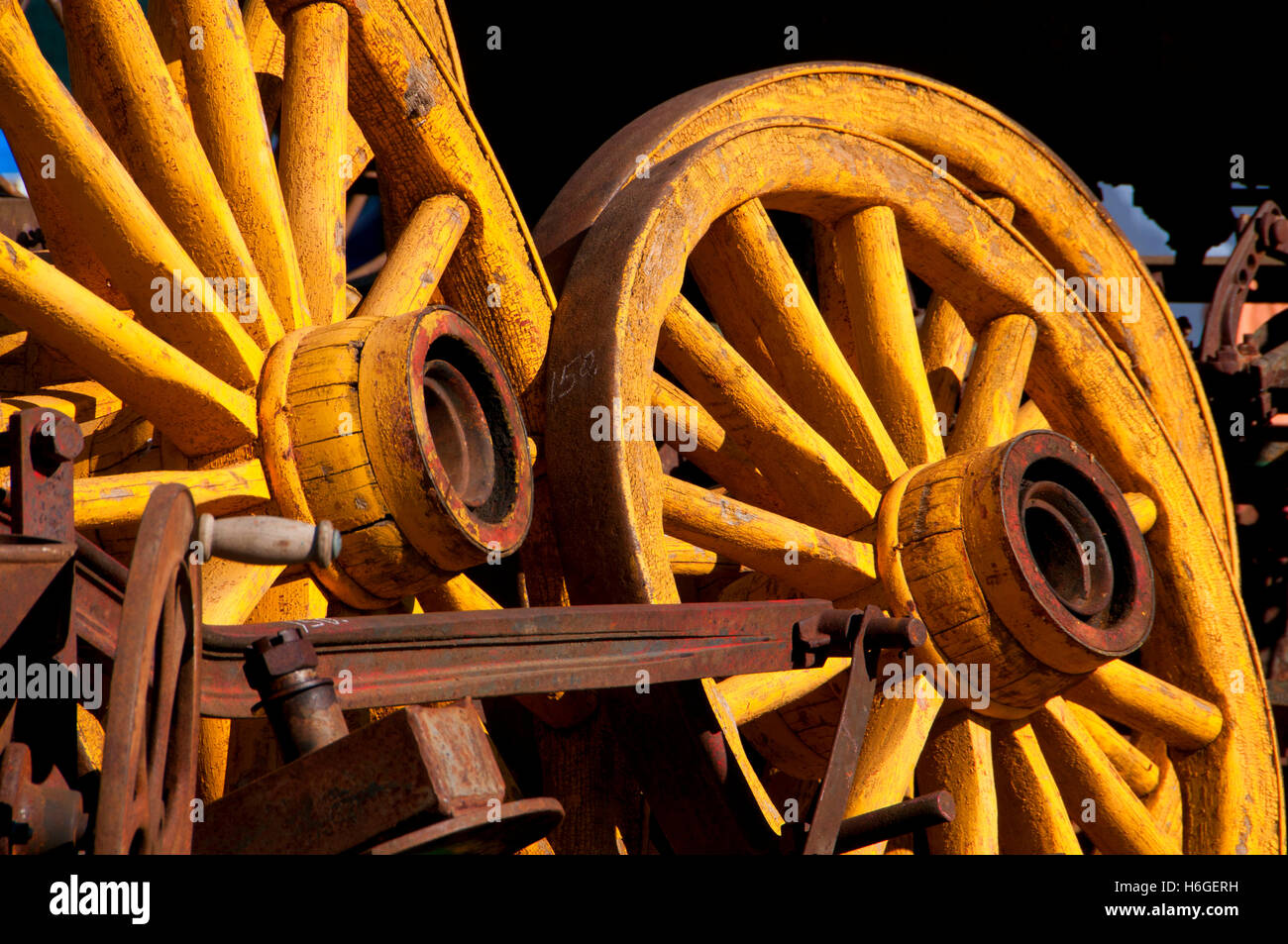 Swap Meet ruote di carri, grande Oregon Steam-Up, antichi Powerland, Brooks, Oregon Foto Stock