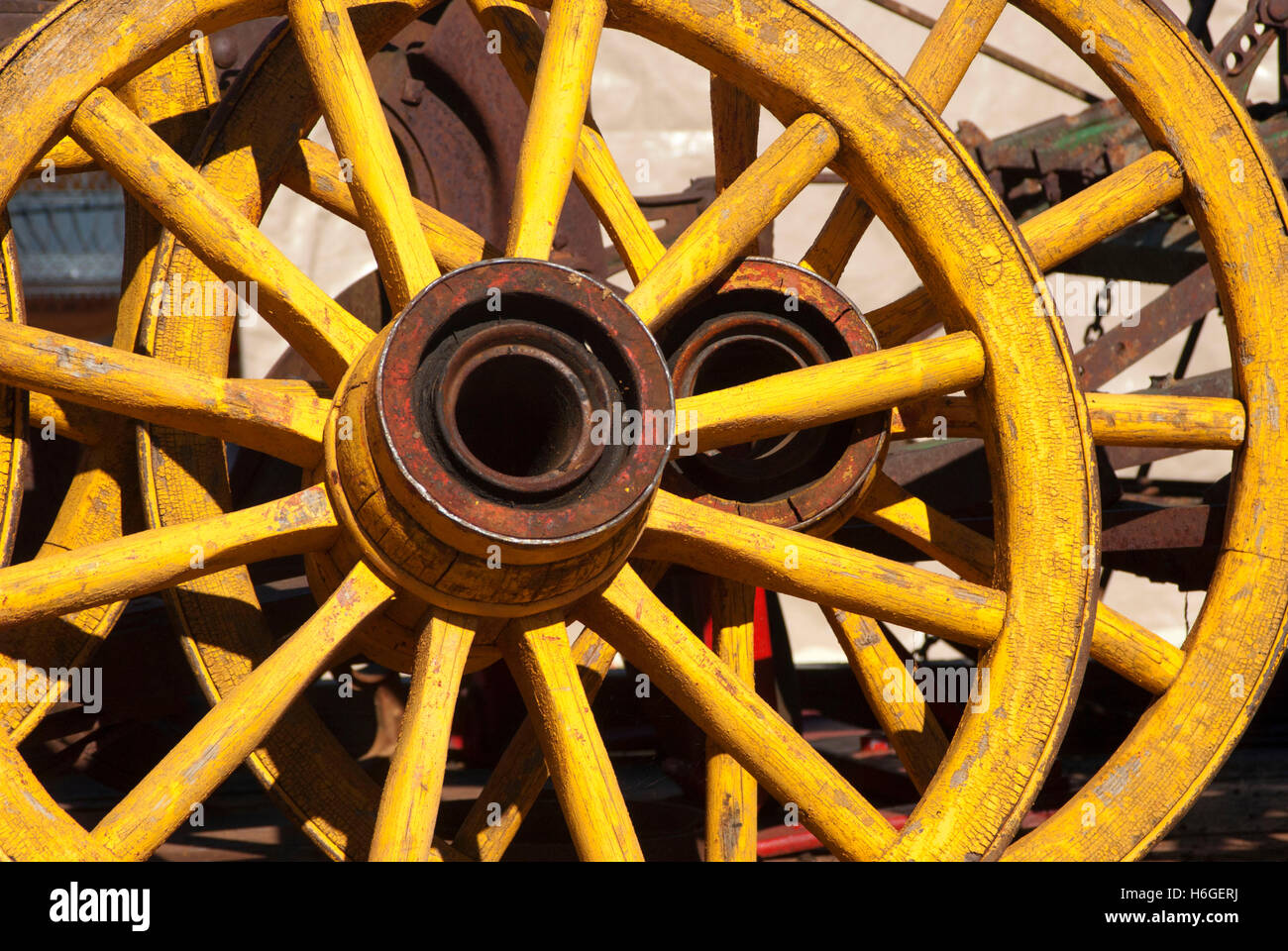 Swap Meet ruote di carri, grande Oregon Steam-Up, antichi Powerland, Brooks, Oregon Foto Stock
