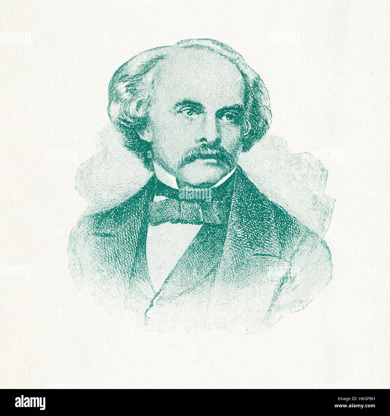 Nathaniel Hawthorne (1804-1864) era un romanziere americano e breve storia scrittore. Egli ha scritto il romanzo "due volte raccontano storie' nel 1837, con una seconda serie pubblicata nel 1842. Tra le altre sue opere sono la lettera scarlatta e la casa di sette Gables." Questa illustrazione accompagnato il romanzo "due volte raccontano storie' (questa copia risalente al c. 1895) da Hawthorne. Foto Stock