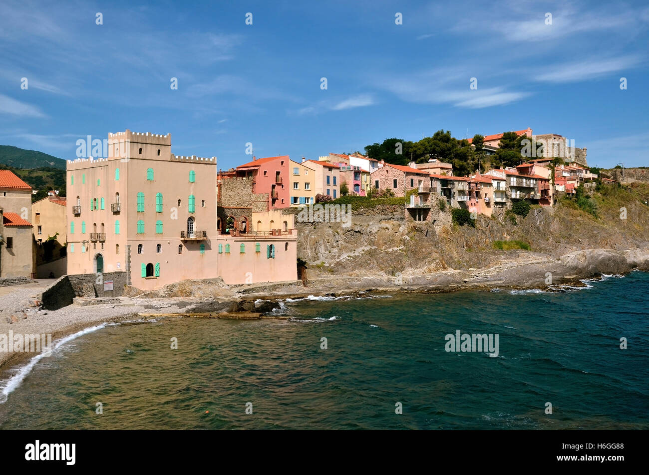 Costa di Collioure in Francia Foto Stock