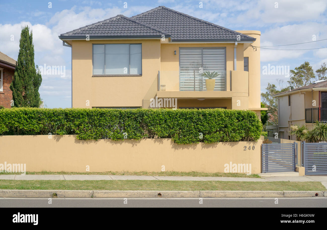Una casa suburbana nella periferia est di Sydney Foto Stock