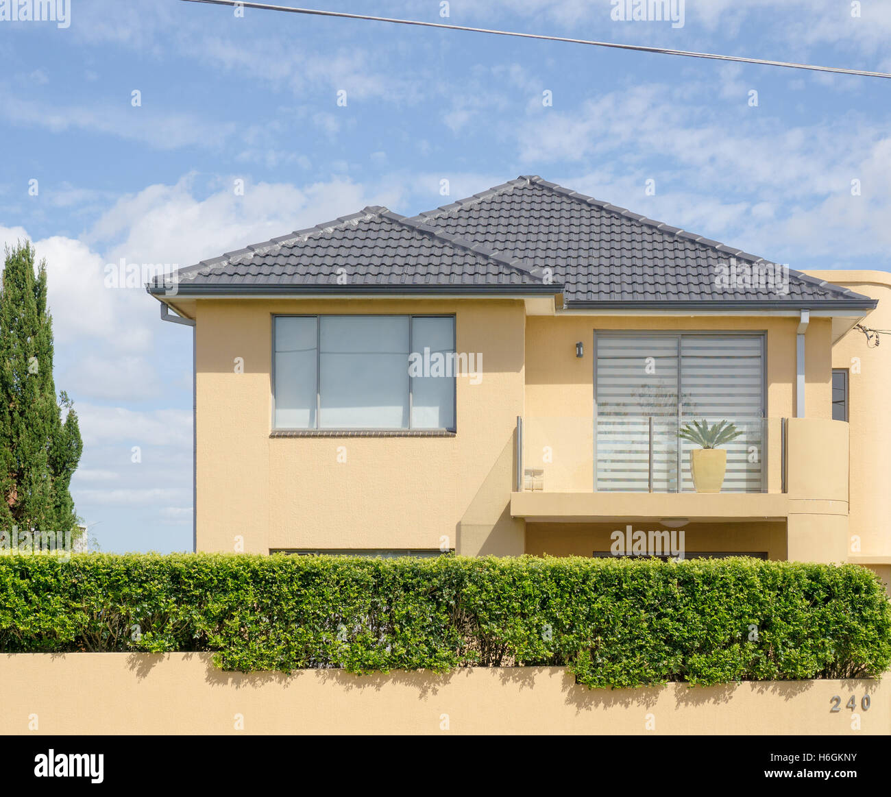 Una casa suburbana nella periferia est di Sydney Foto Stock