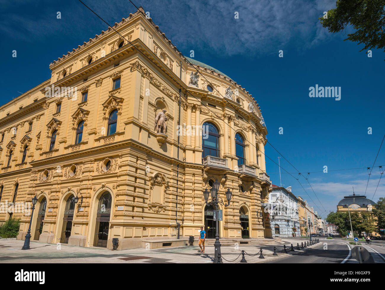 Il Teatro Nazionale di Szeged, 1883, eclettico e neo-barocco, a Szeged, Ungheria Foto Stock