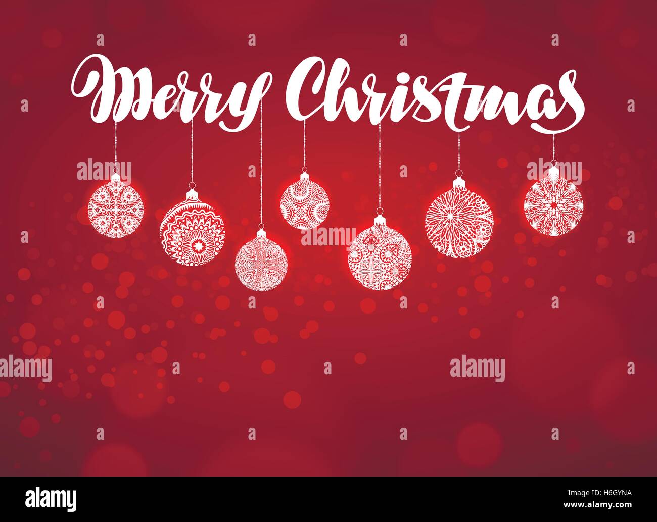 Merry Christmas banner. Decorazione di Natale illustrazione vettoriale Illustrazione Vettoriale