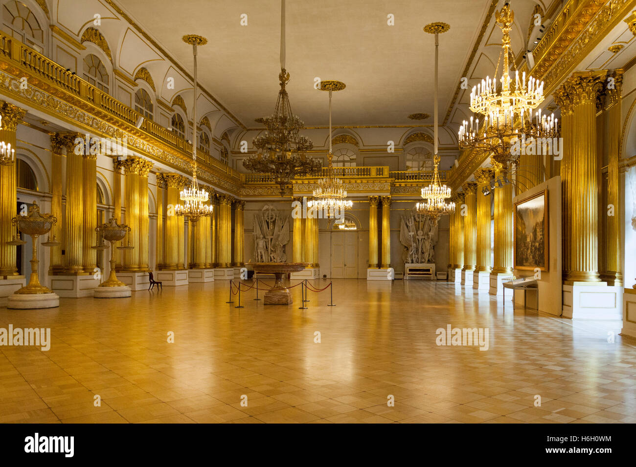 Armorial Hall, Museo Hermitage di San Pietroburgo, Russia Foto Stock