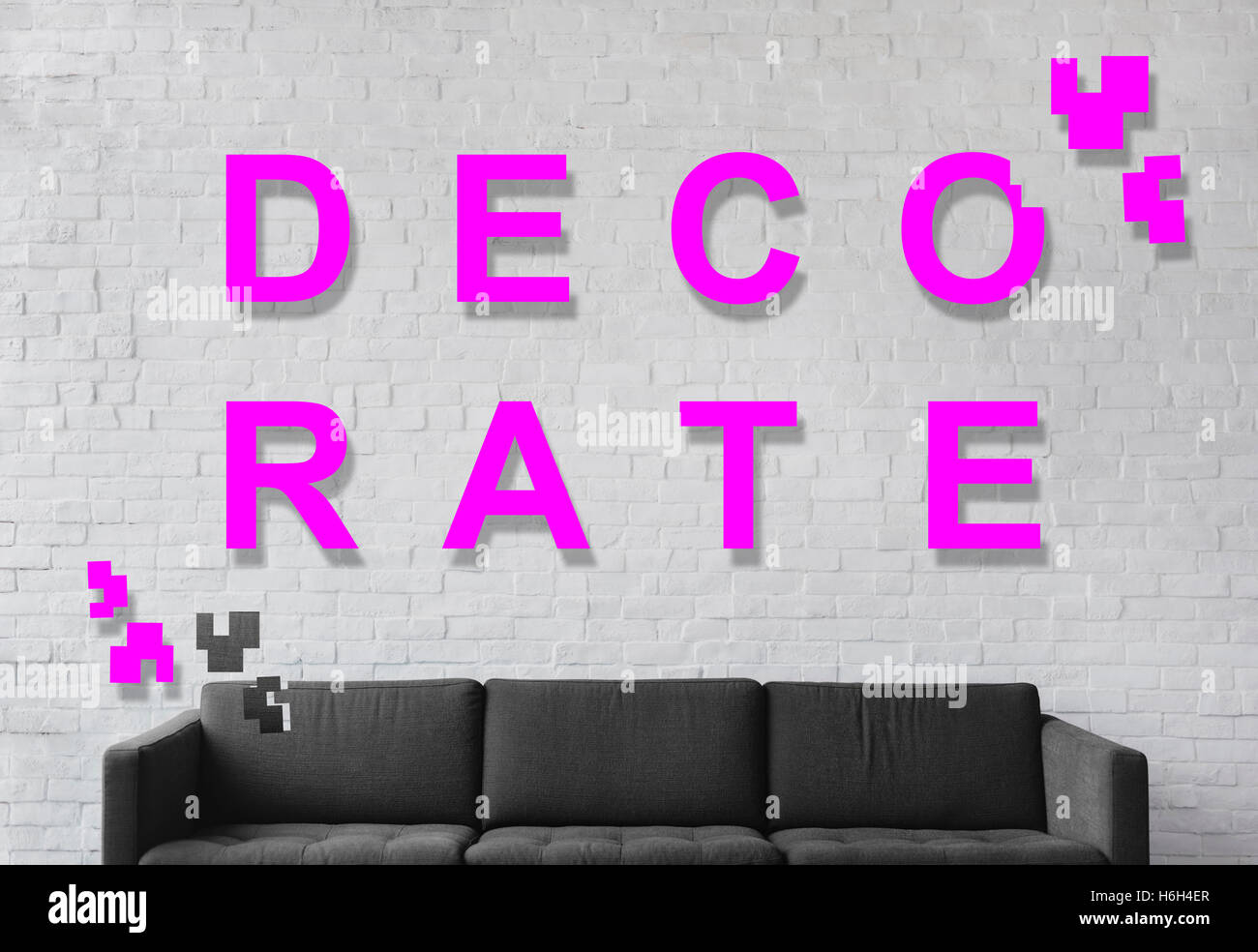 Decorare Room Design Living Home concetto moderno Foto Stock