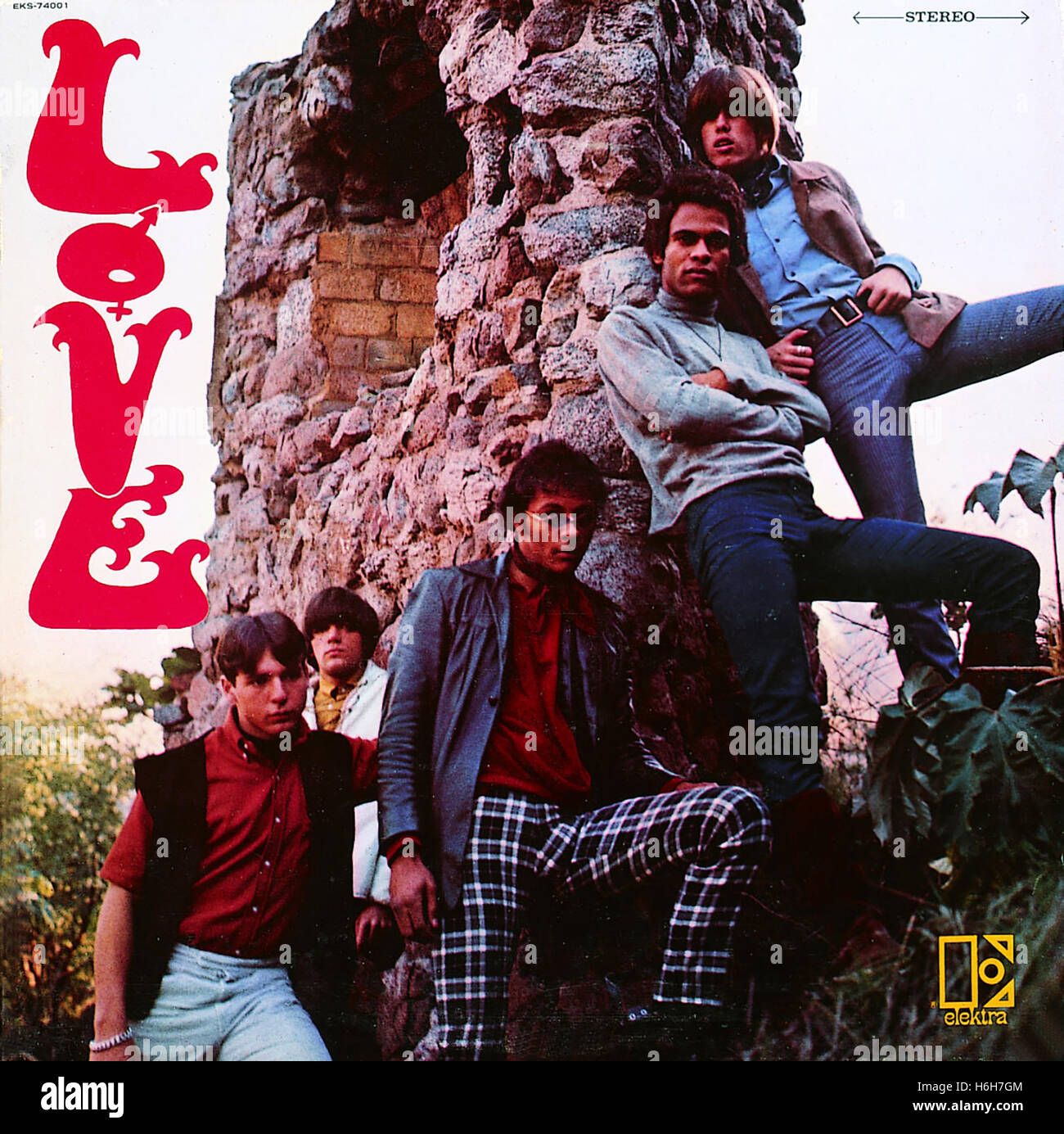 L'amore, la banda di circa sessanta dotate di Arthur Lee. Foto Stock