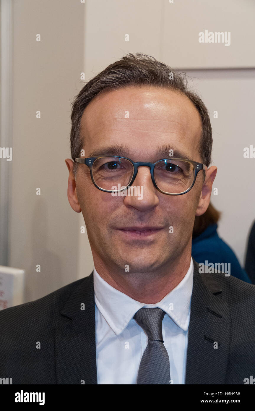 Heiko Maas alla Fiera del Libro di Francoforte, / Buchmesse Francoforte 2016 Foto Stock