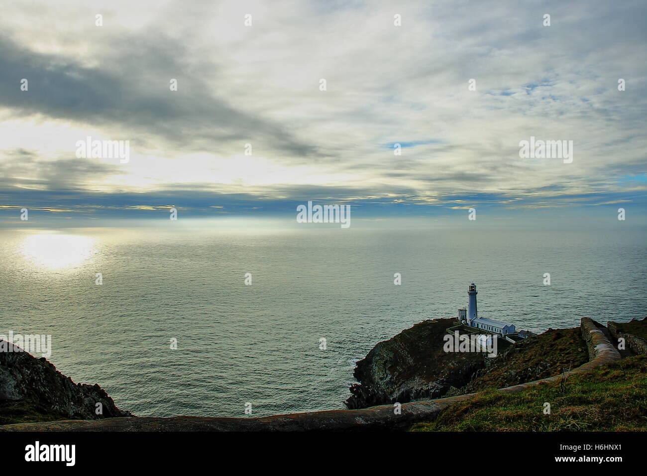 Sud Stack, Anglesey Foto Stock