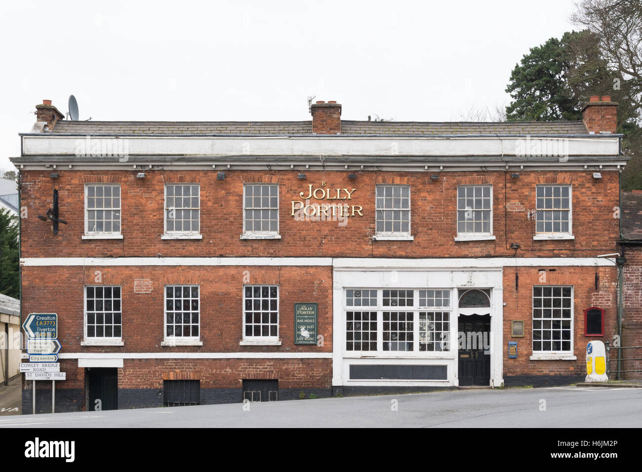 Il Jolly Porter pubblica permanente della casa vuota - Exeter Devon, Inghilterra, Regno Unito Foto Stock