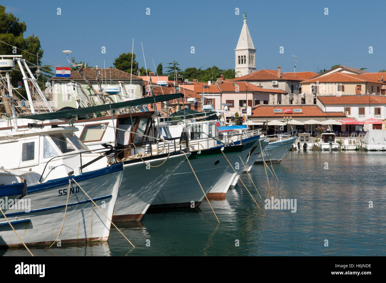 Porto di Cittanova, Istria, Croazia, Europa Foto Stock