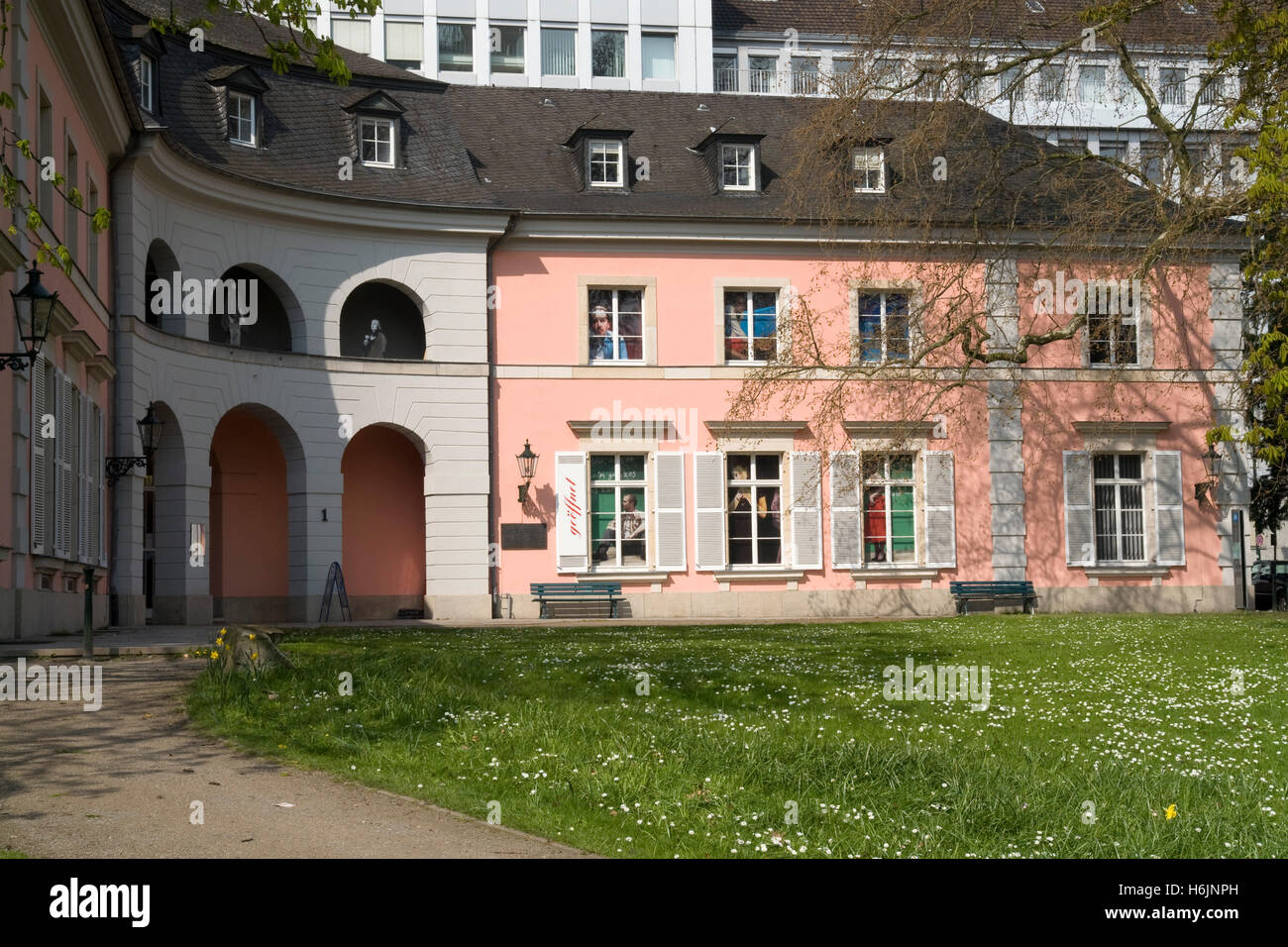 Il museo teatrale nel Hofgarten, Duesseldorf, capitale dello stato del Land Renania settentrionale-Vestfalia Foto Stock