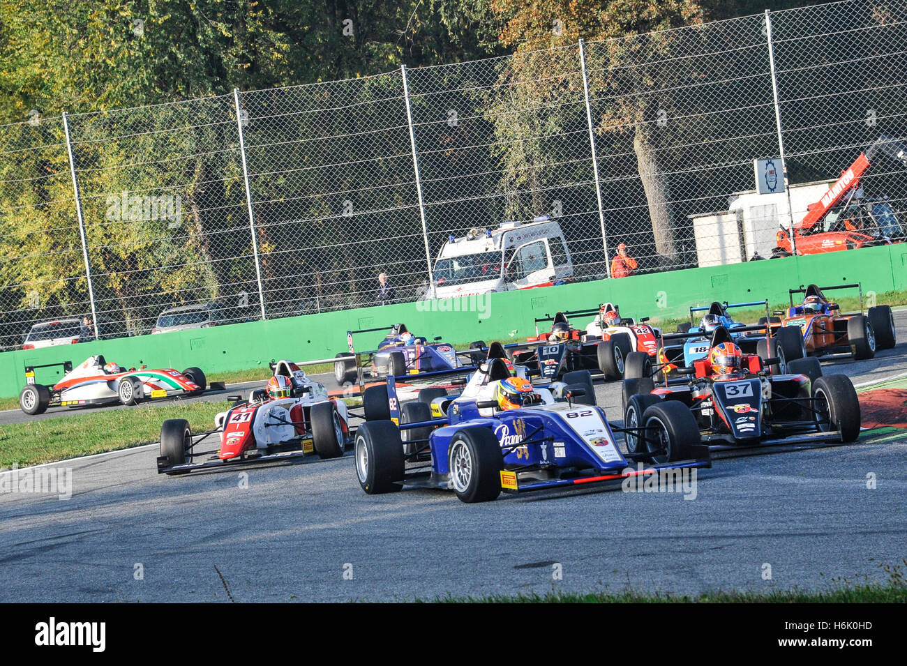 Momenti di gara nel corso di italiano F4 Championship sul circuito di Monza (foto di Gaetano Piazzolla/Pacific Stampa) Foto Stock