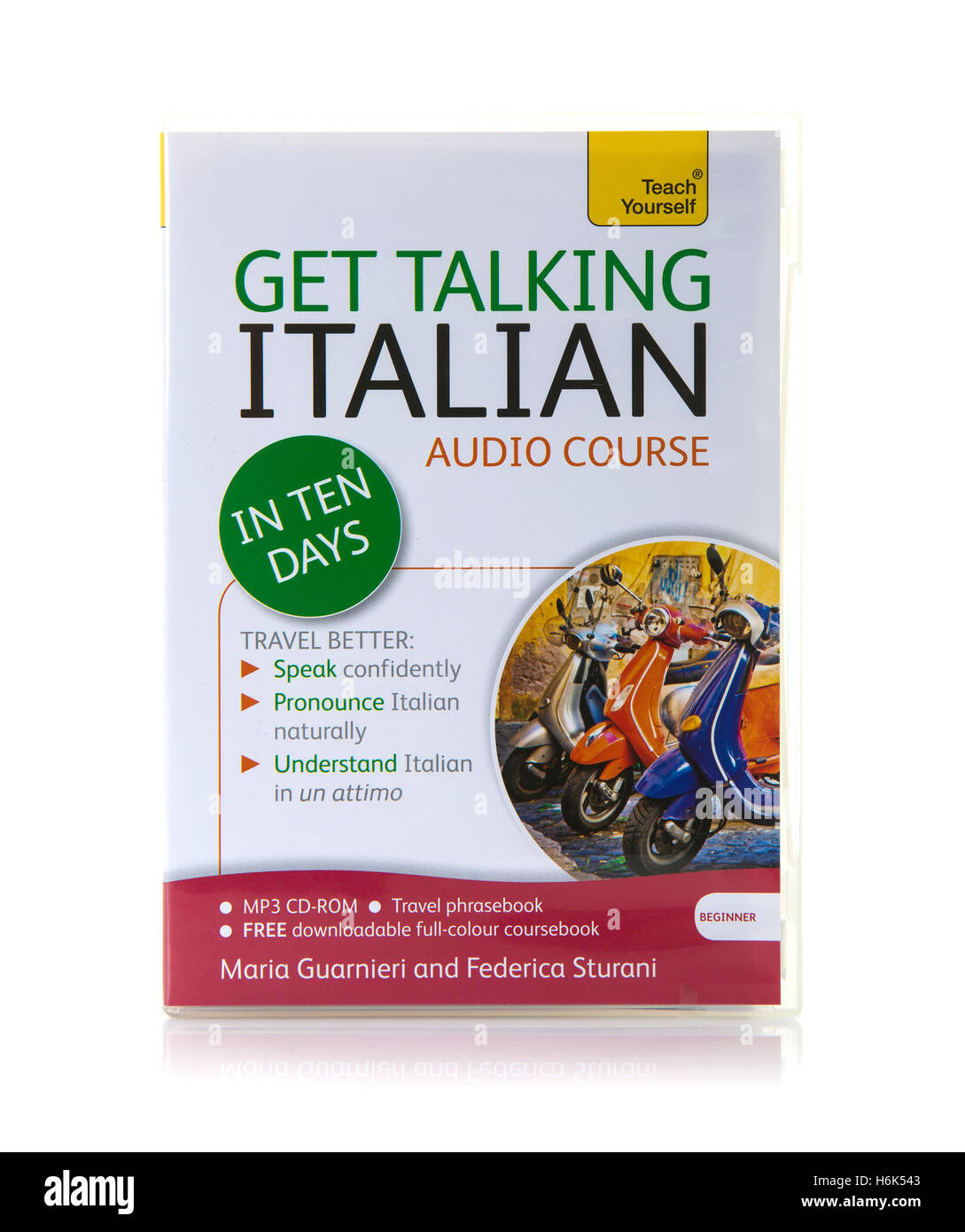 Teach Yourself Get parlando italiano corso audio su CD e MP3 Foto Stock