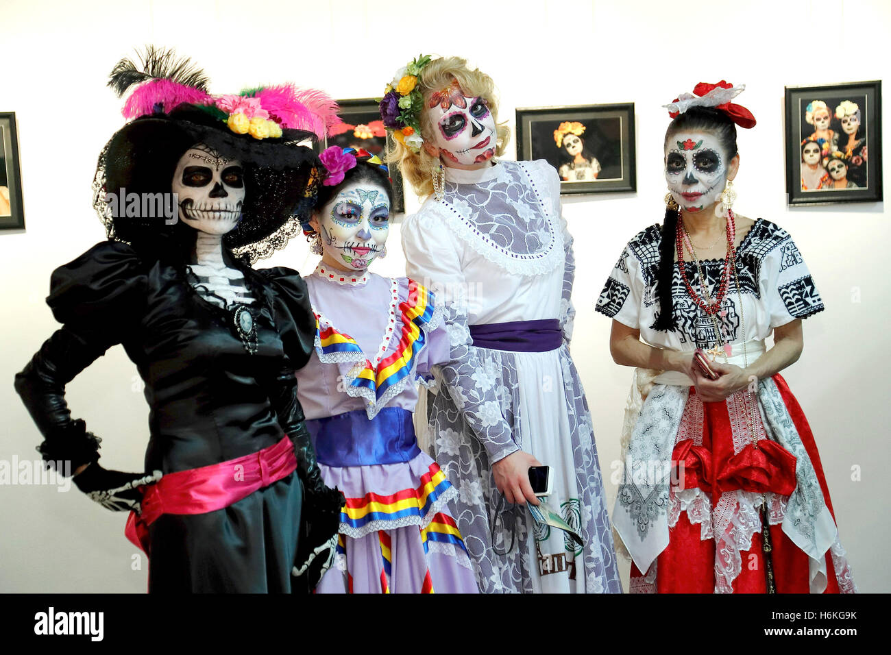 BAMBINO Teschio dei morti zucchero giorno Halloween Ragazze Costume Età 513