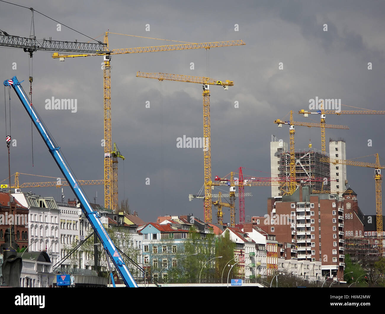 Maggiori costruzioni bernhard-nocht-Straße Foto Stock