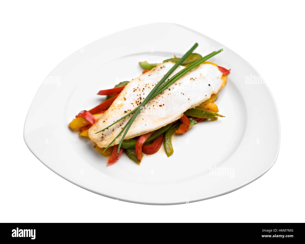 Filetto di pangasius Foto Stock