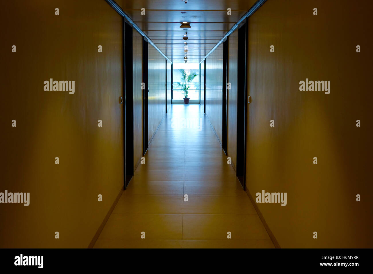 Corridoio dell'Hotel Foto Stock