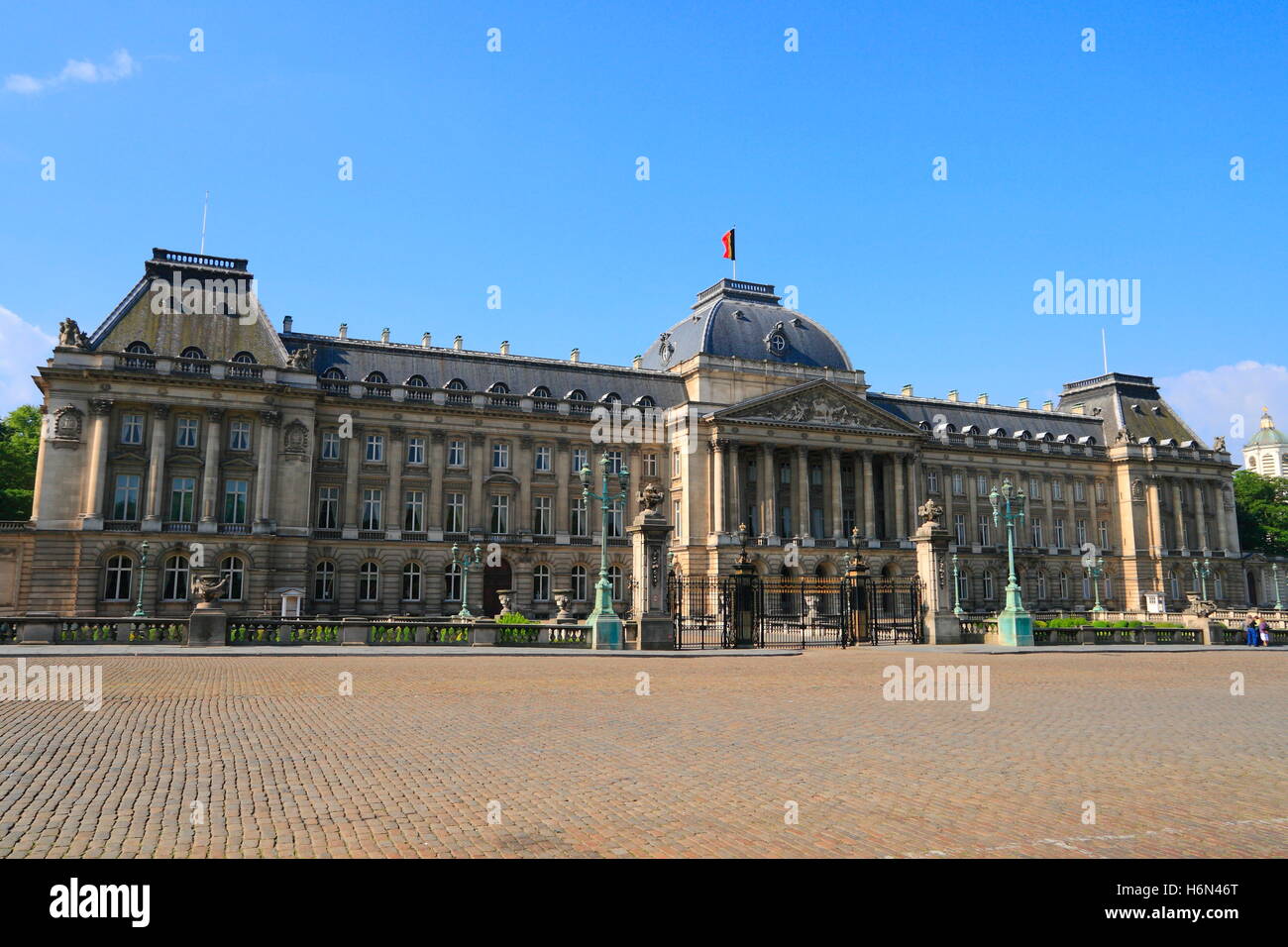 Il palazzo reale di Bruxelles Foto Stock