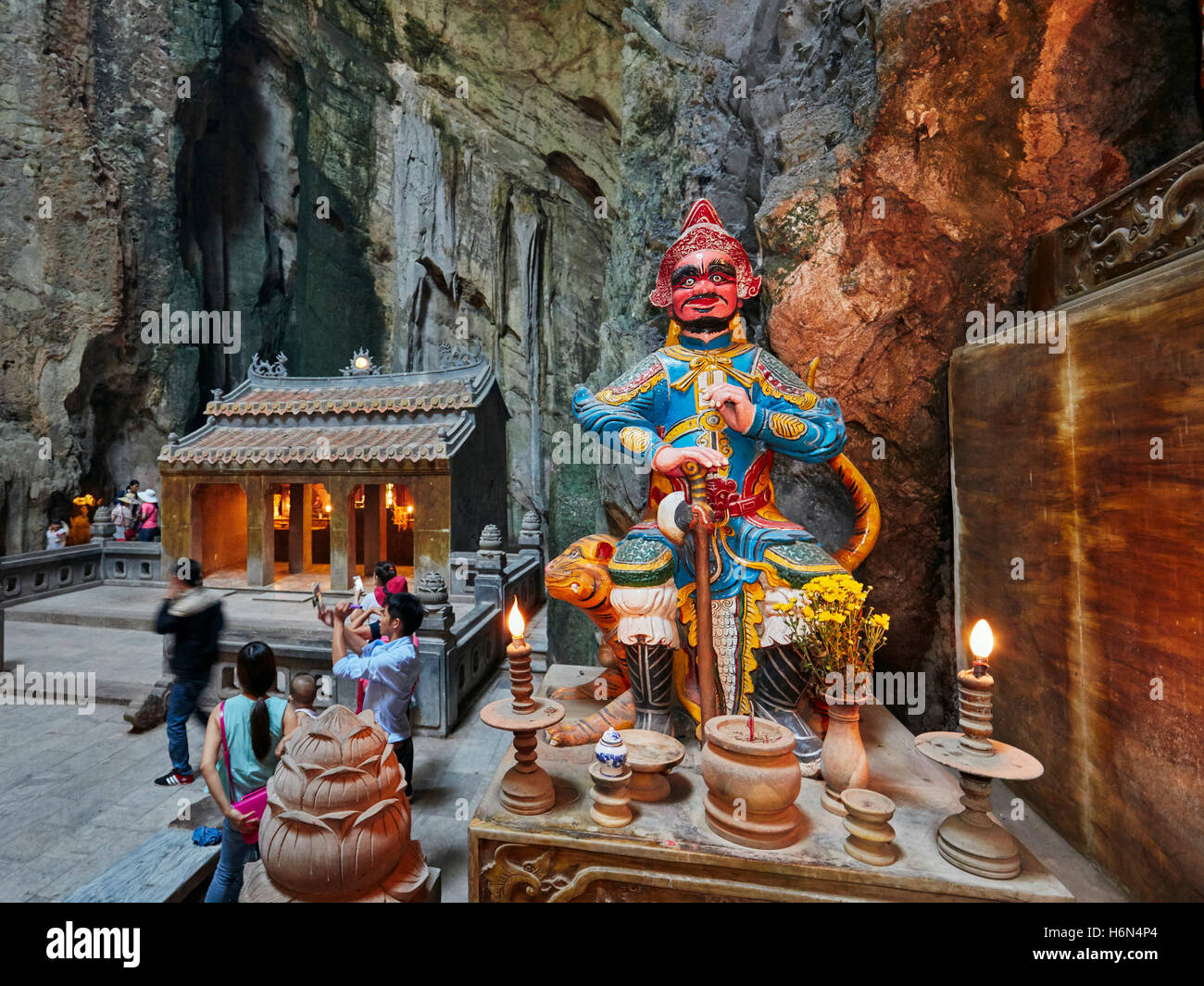 Huyen Khong Grotta. Thuy figlio di montagna, le montagne di marmo, Da Nang, Vietnam. Foto Stock