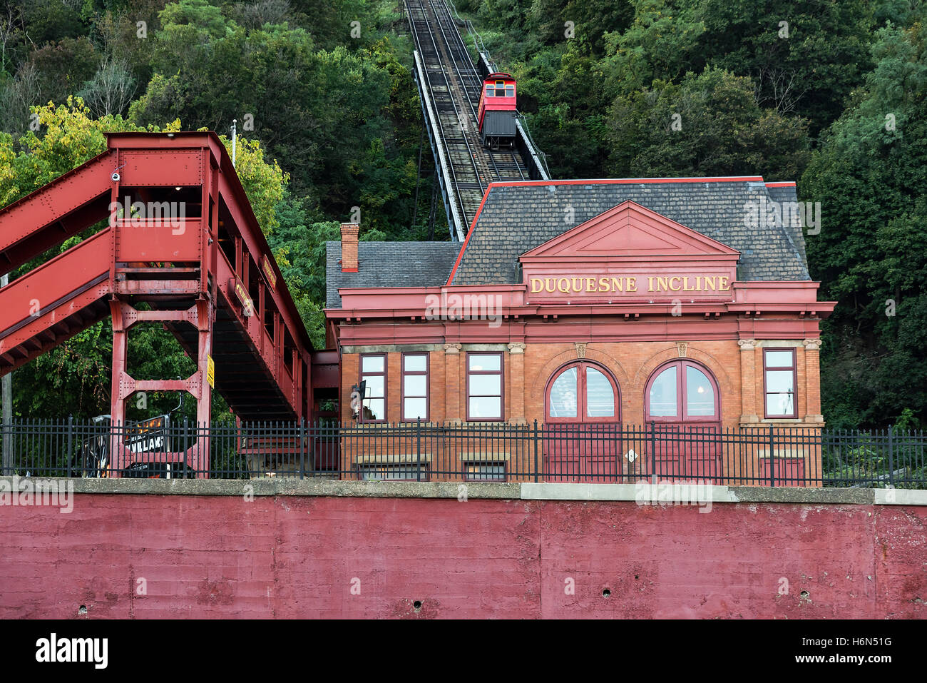 Duquesne Incline, Pittsburgh, Pennsylvania, USA. Foto Stock