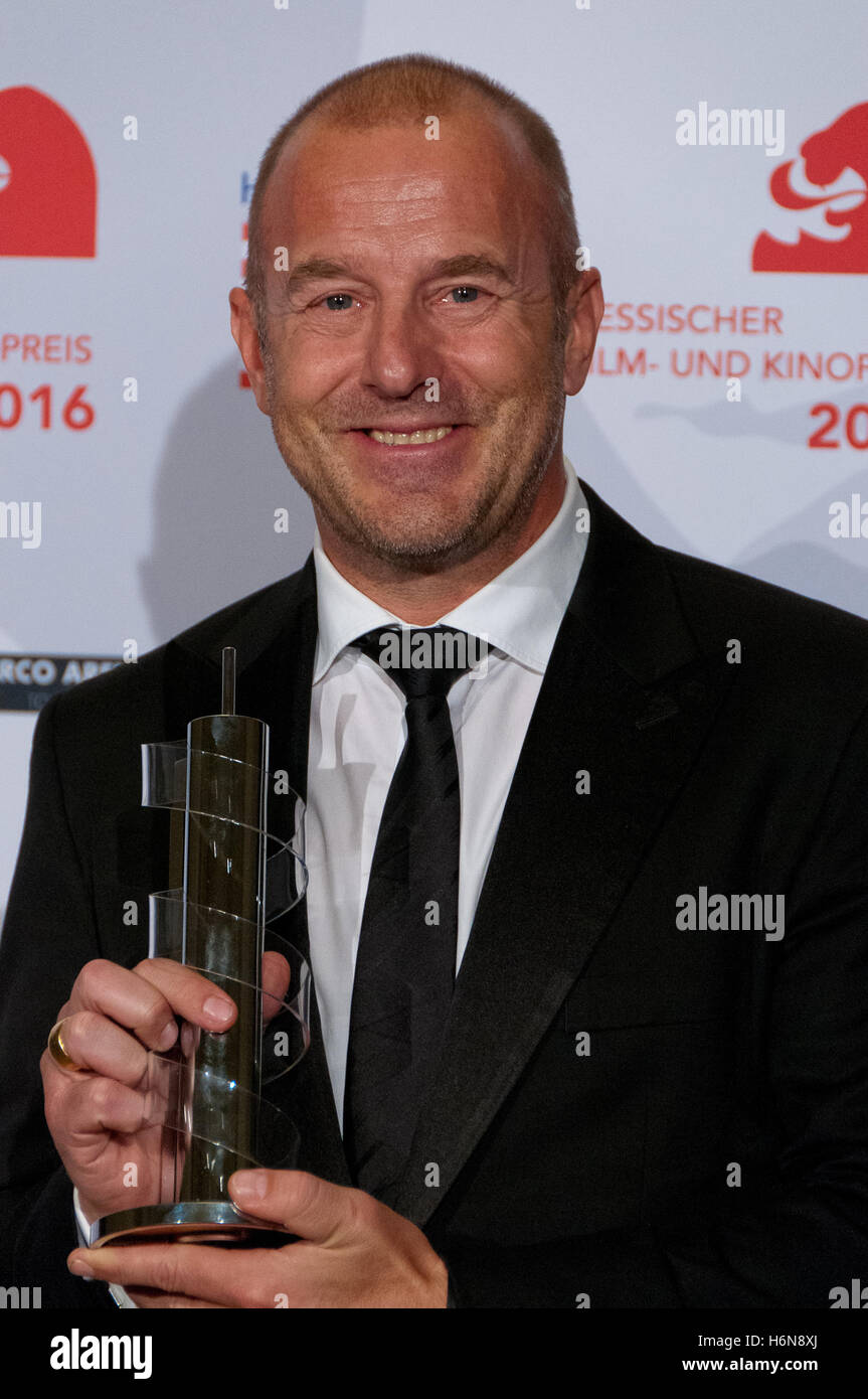 FRANKFURT AM MAIN, Germania - 21 ottobre: Heino Ferch, vincitore Miglior attore, Hessischer Film- und Kinopreis 2016 Foto Stock