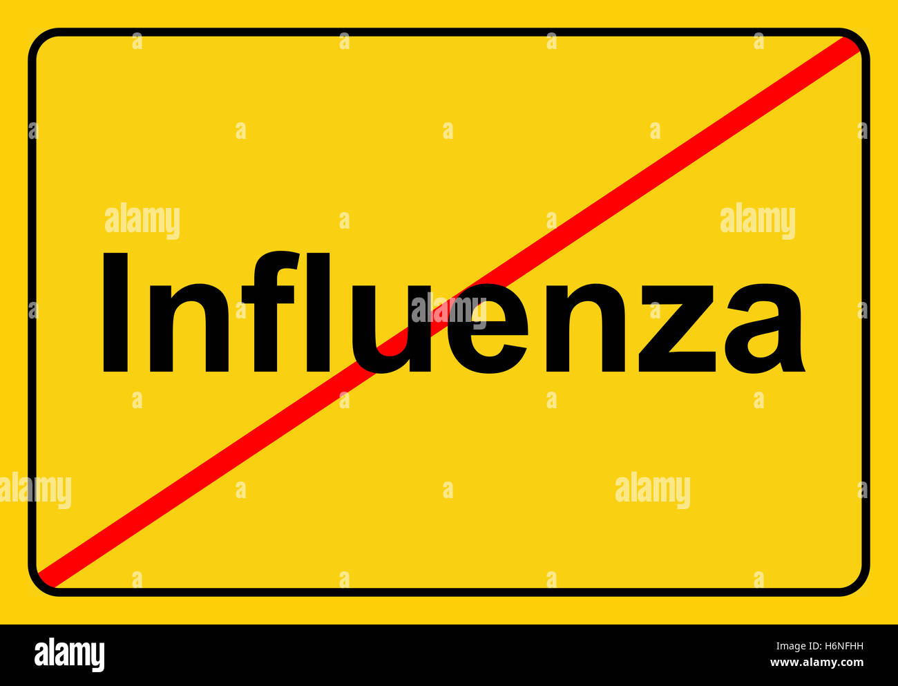 Segno su aviaria Foto Stock Segno su aviaria Foto Stock