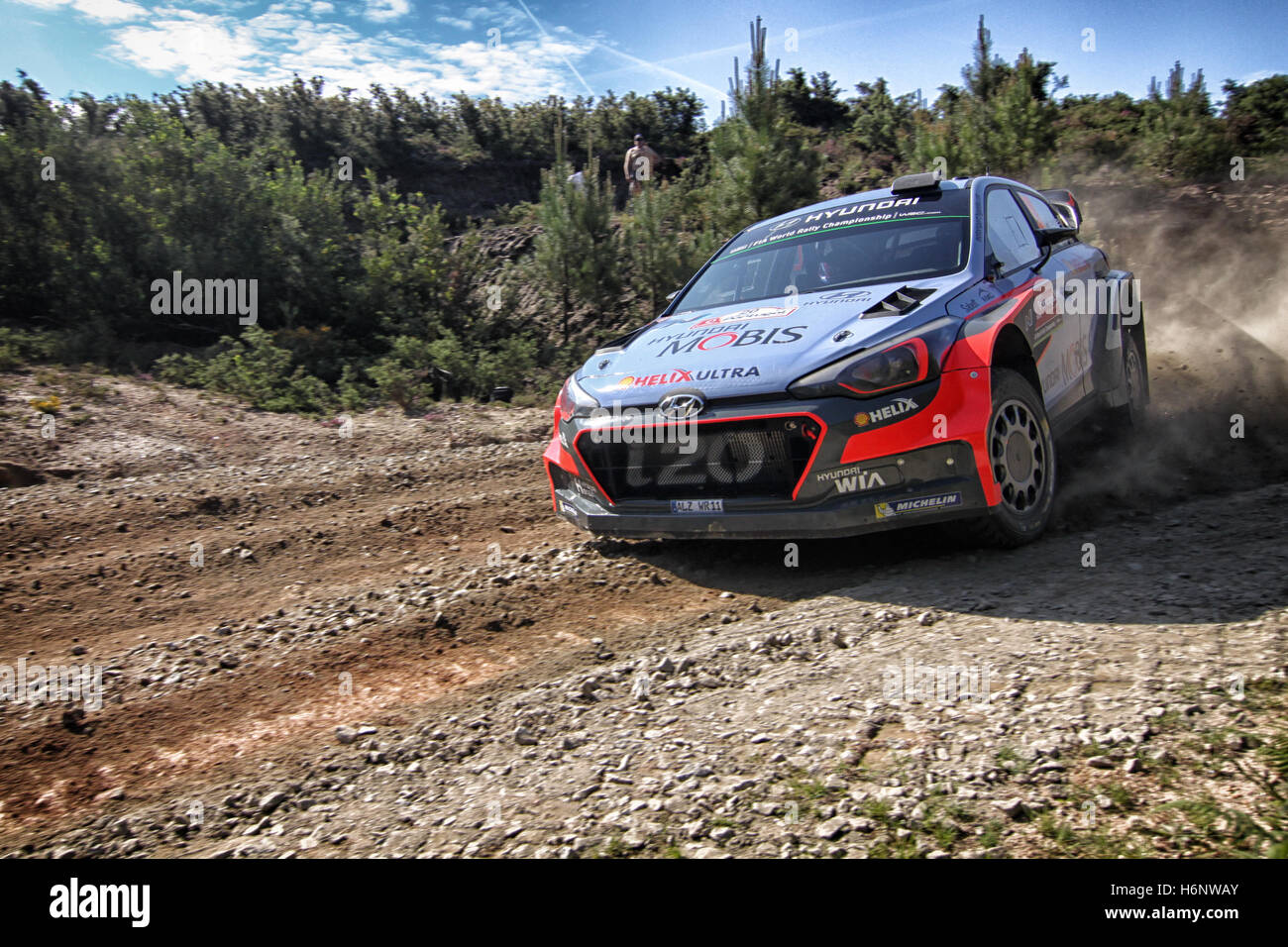 Foto catturate durante il Portogallo WRC 2016 Foto Stock