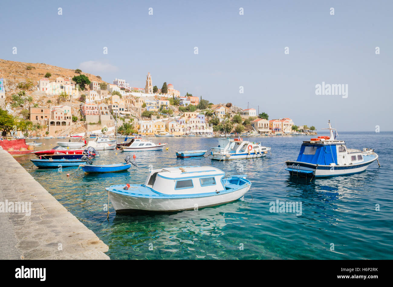 Isola greca di Symi - Grecia Foto Stock