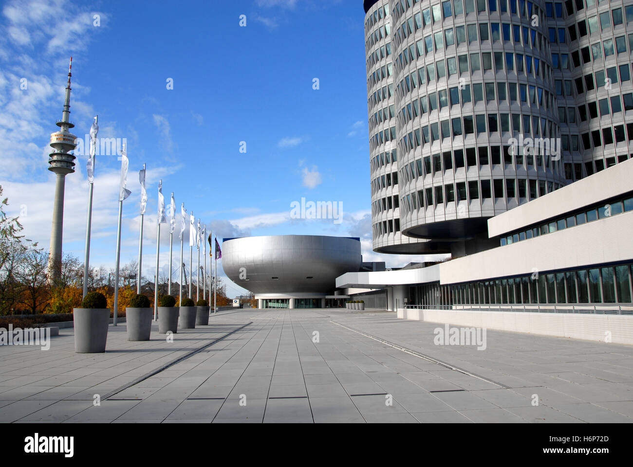 La sede centrale della BMW Monaco di Baviera Foto Stock