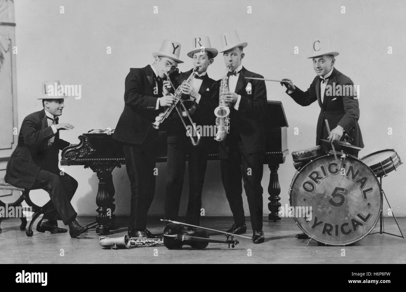 Jazz band anni '1920 USA Foto Stock
