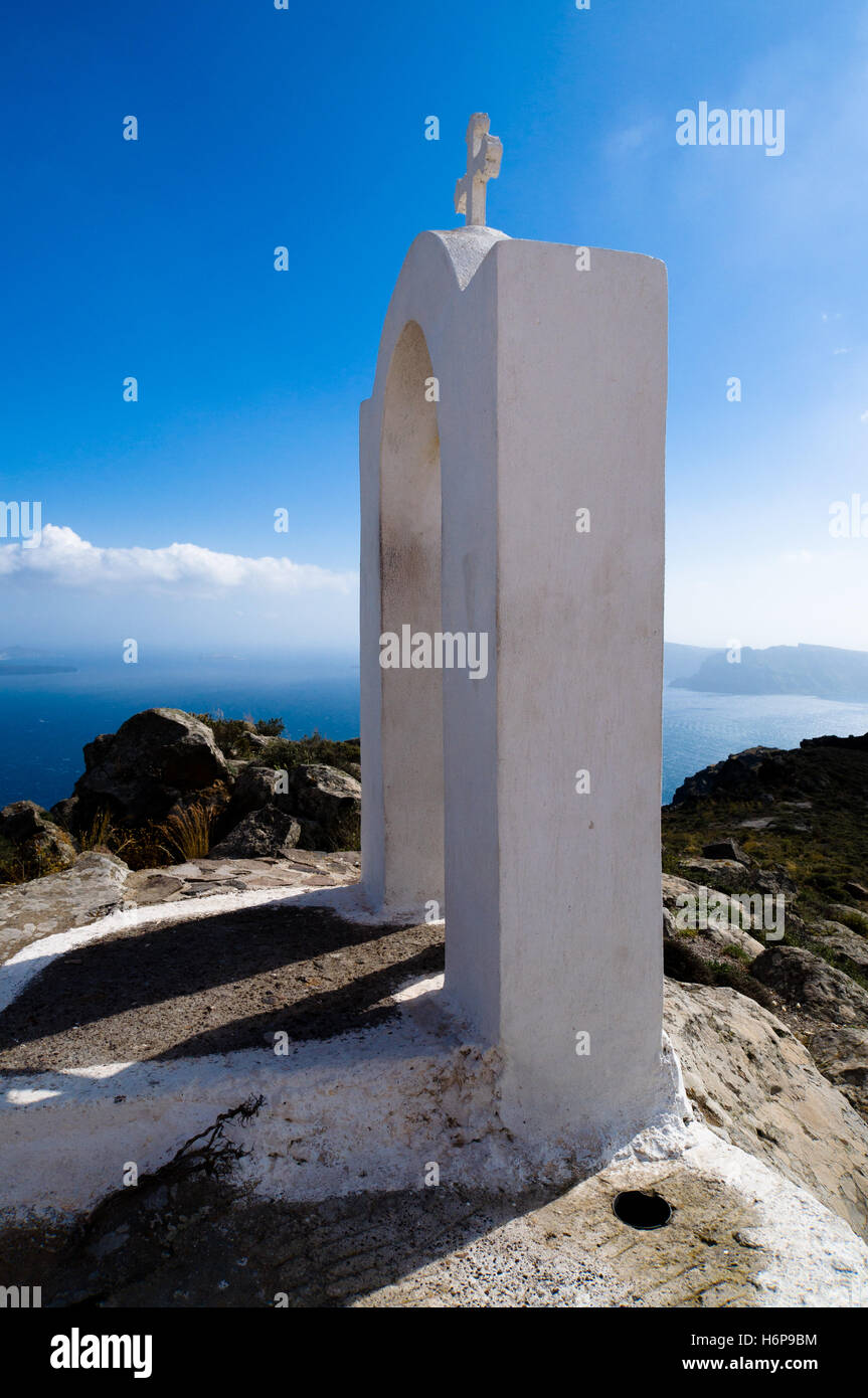 Porta della Chiesa sul mare Foto Stock