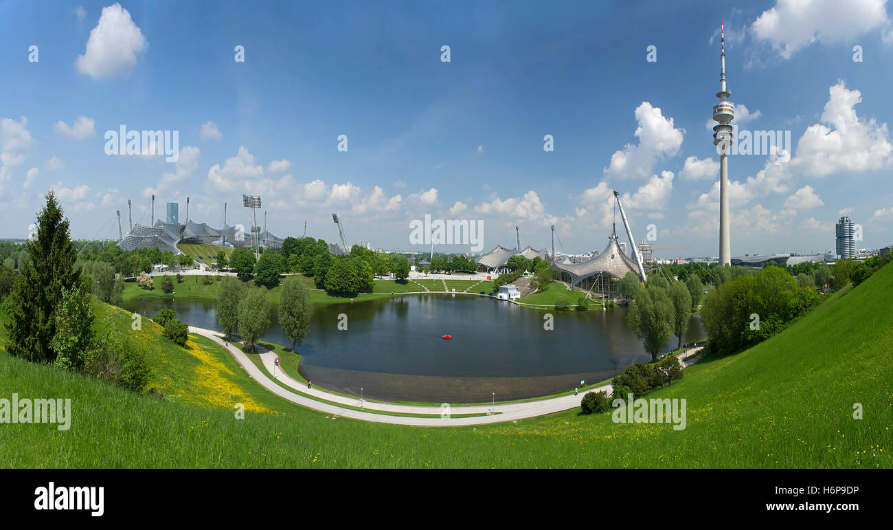 Olympiapark Monaco di Baviera Foto Stock