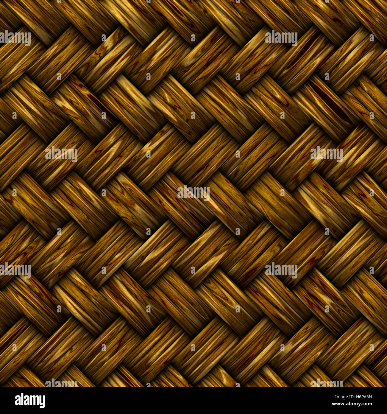 Cestino di legno di bambù di armatura configurazione astratta intessuto di vimini in legno sfondo interlocked texture di sfondo craft Foto Stock