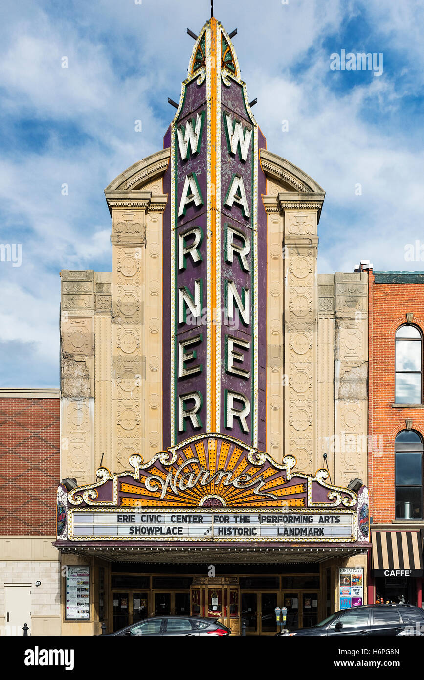 Teatro Warner, Erie in Pennsylvania (USA). Foto Stock