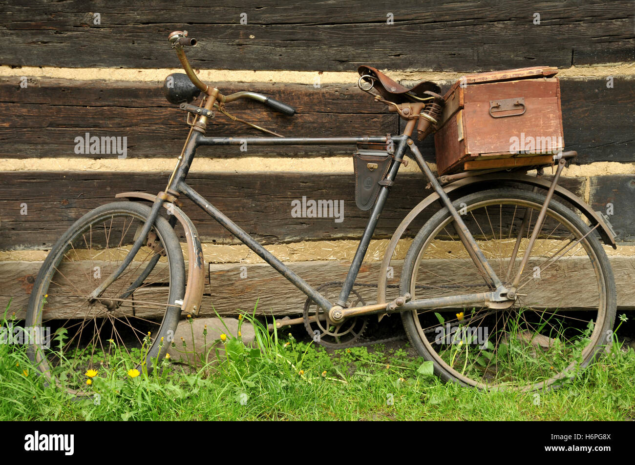 Vecchia bicicletta Foto Stock