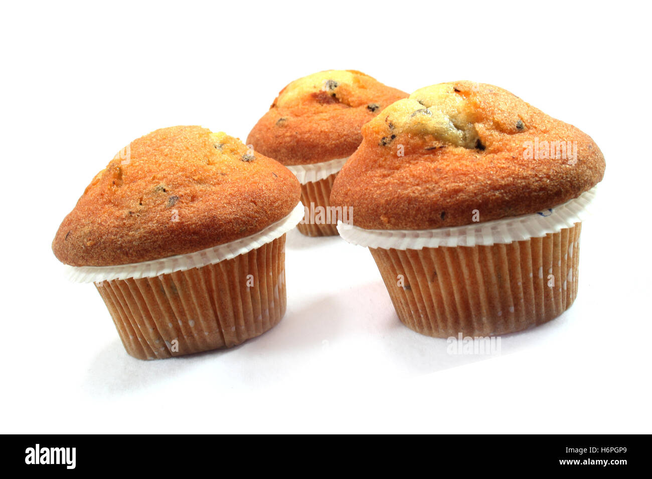 Muffin con scaglie di cioccolato Foto Stock