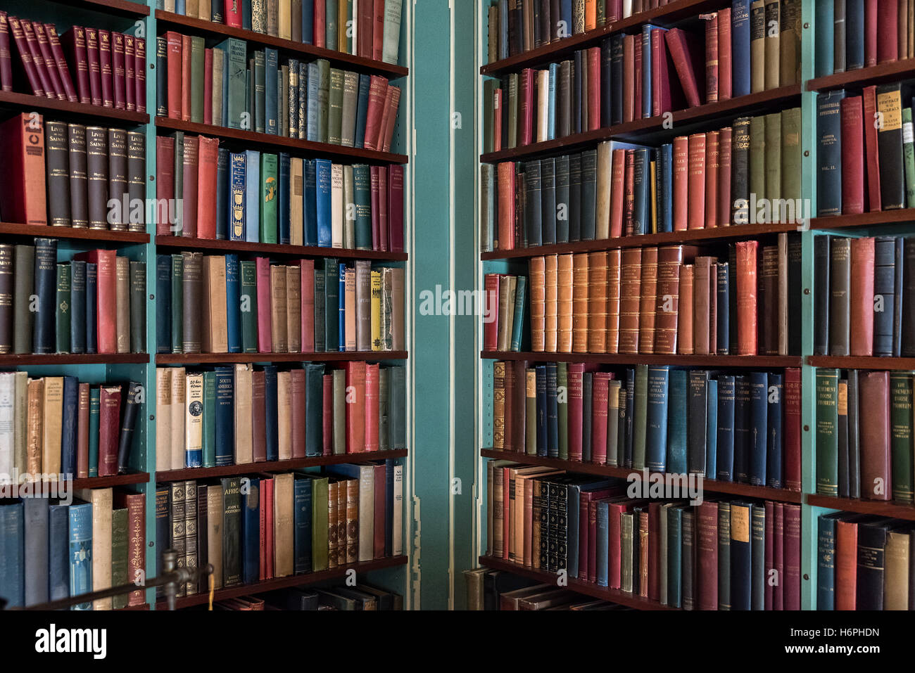 Biblioteca di libri antichi e rari. Foto Stock