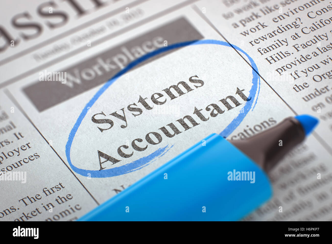 Systems Accountant voluto. 3D. Foto Stock