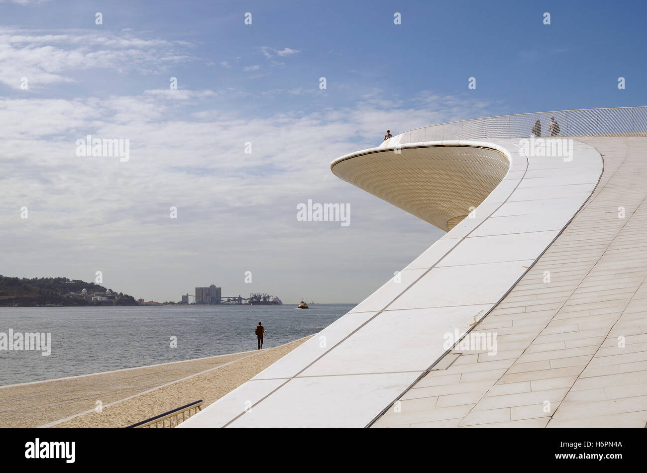MAAT, Lisbona, Portogallo, nuova ala, architetti AL A Foto Stock